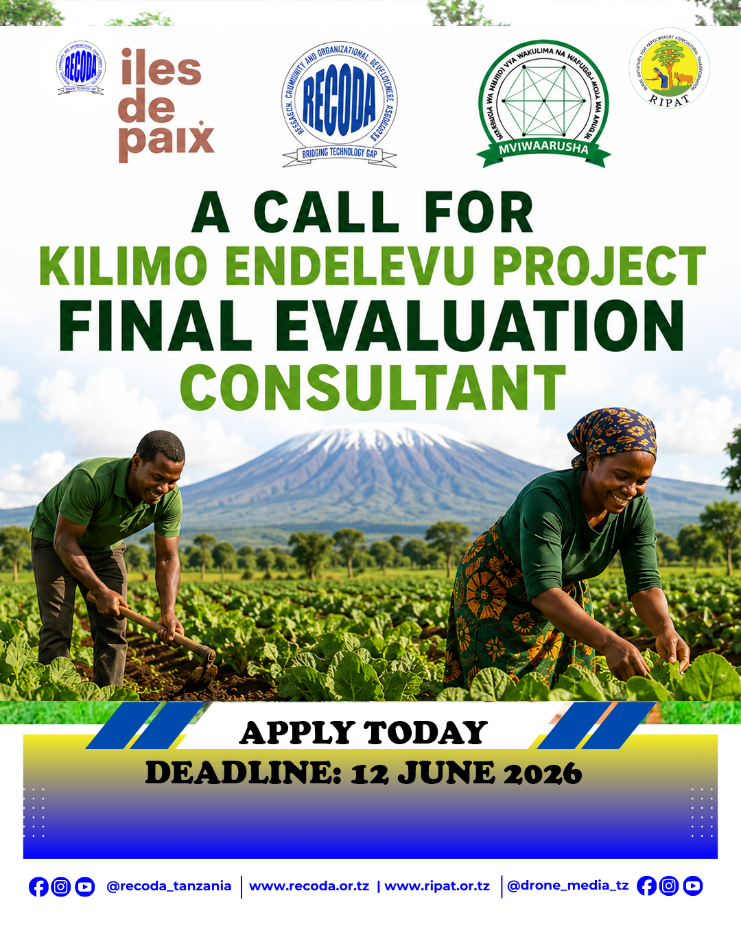 CALL FOR FINAL EVALUATION CONSULTANT